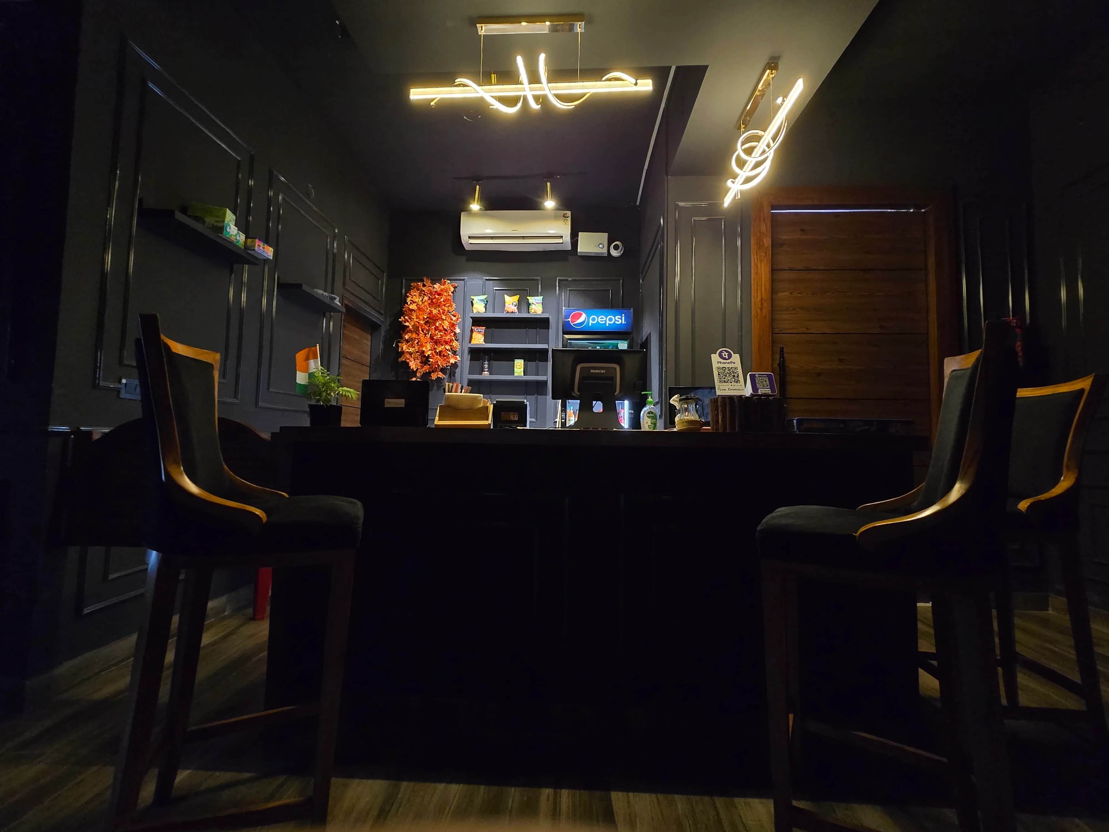 Café seating area